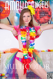 Teen cutie gets ready for a Hawaiian party and decides to show you her sexy naked assets